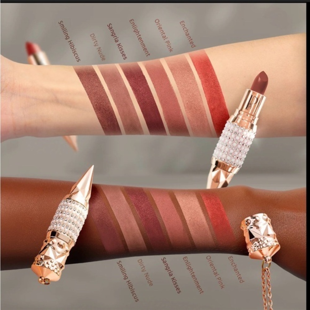 Enlightenment Prestige Diamond Lotus Flower Velvet Lipstick